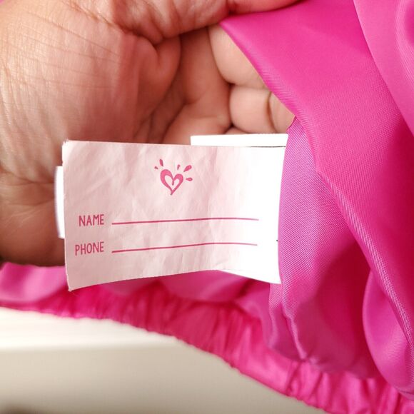 JUSTICE Girls Hot Pink Winter Hooded Puffer Jacket 12 14 Bubblegum Warm Cozy - Picture 9 of 14